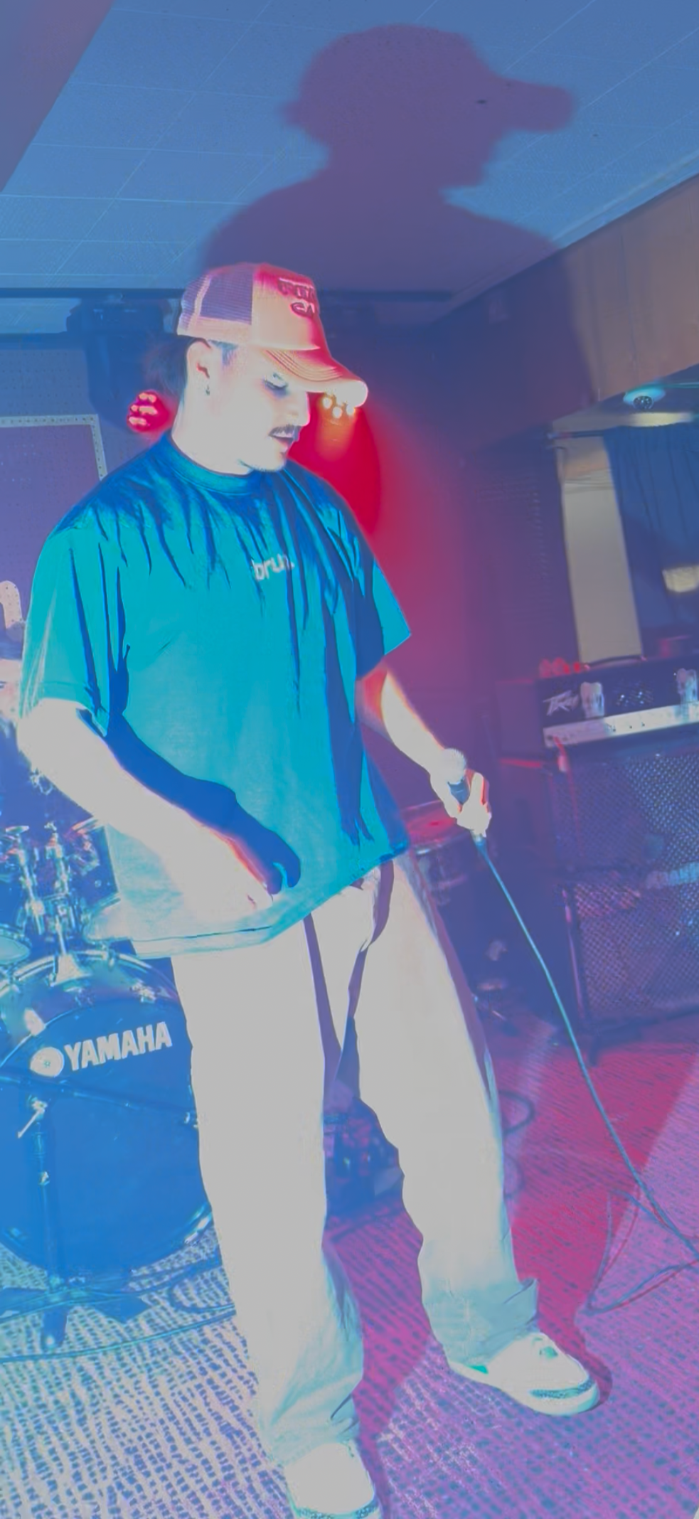 essential bruh tee blue