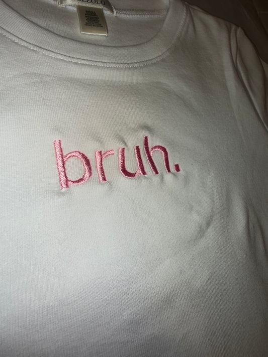 bruh crop top
