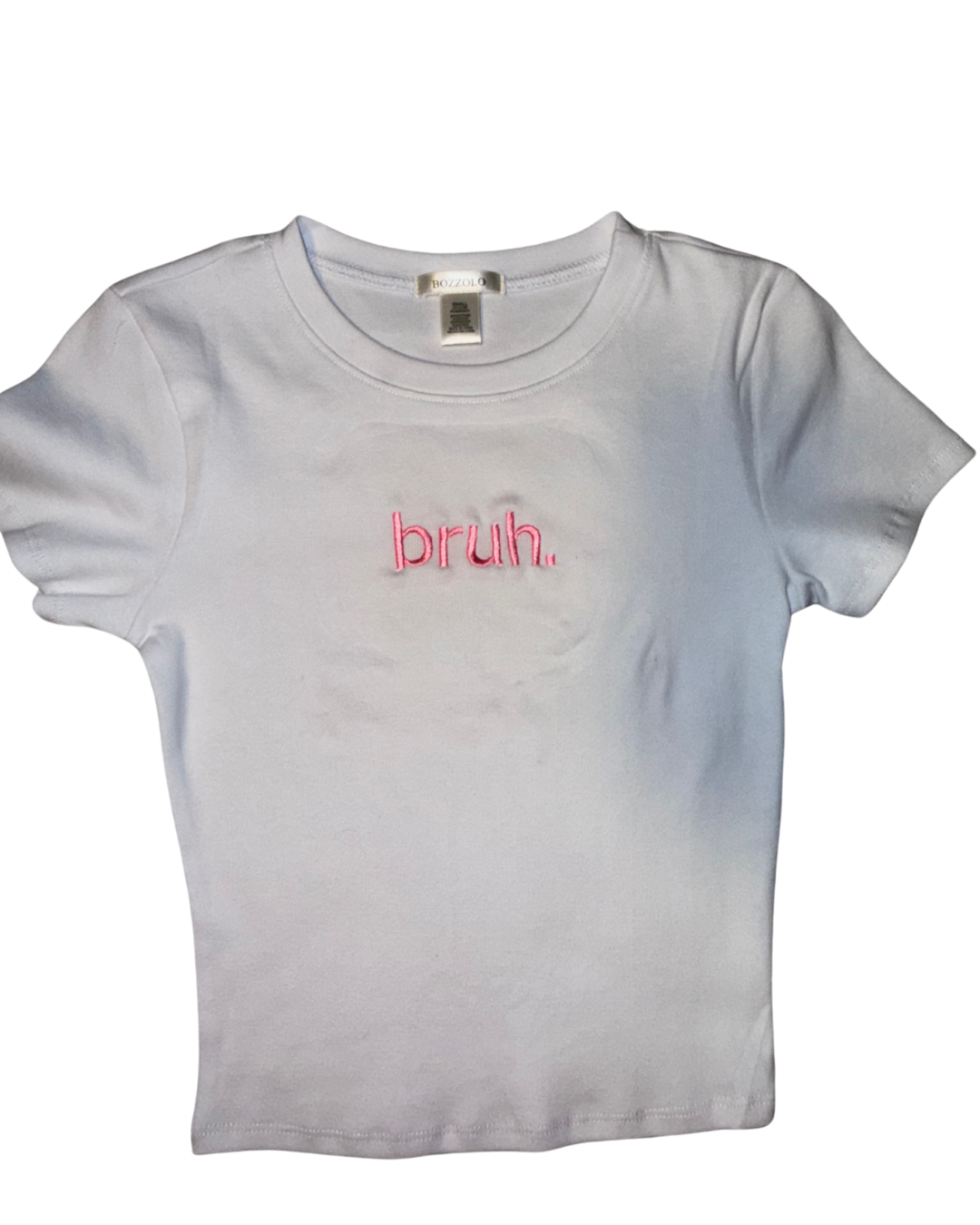 bruh crop top
