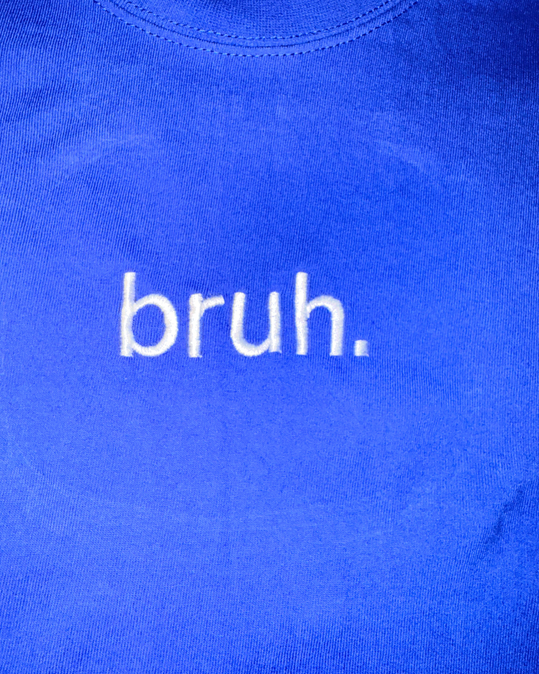 essential bruh tee blue